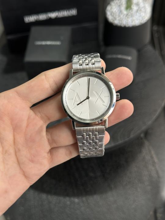 Arman i Exchange AX Silver White Premium Watch