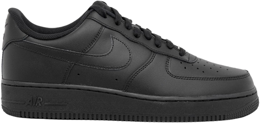 Nikee AirForce 1 Low 07 Triple Black UA Quality With Dust Bag Hand Carry Bag Keychain Tag Bill