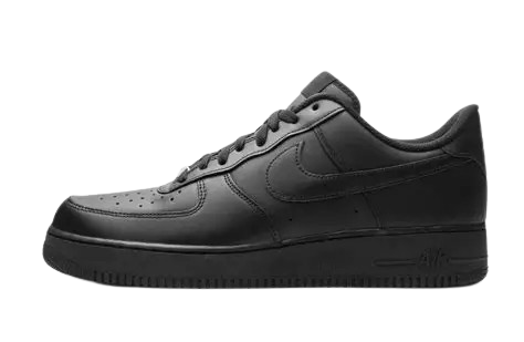 Nikee AirForce 1 Low 07 Triple Black UA Quality With Dust Bag Hand Carry Bag Keychain Tag Bill